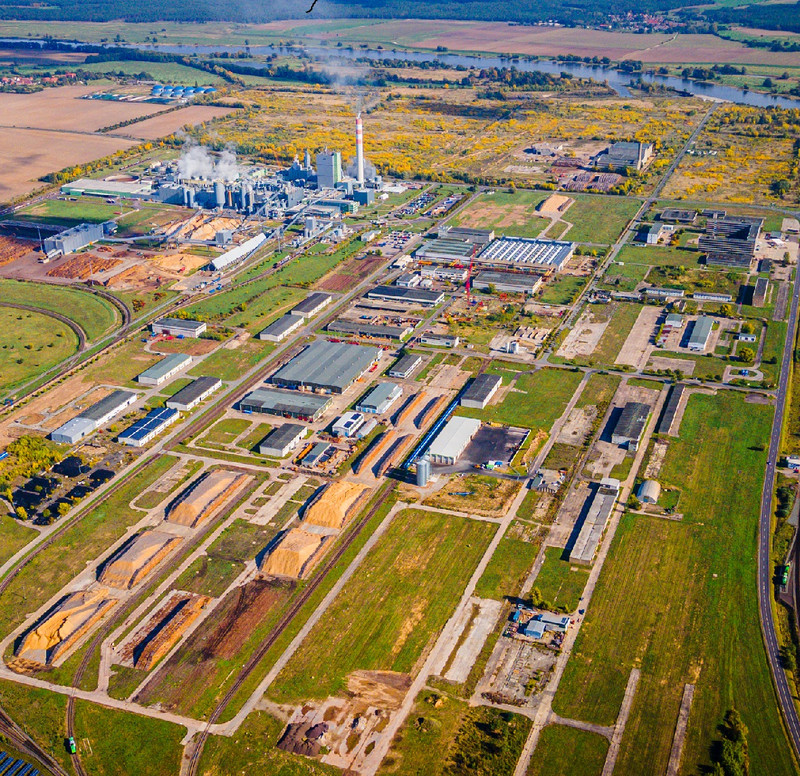 Das Bild zeigt den Industrie- und Gewerbepark Altmark.